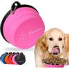 PETSATION - Ciotola pieghevole per cani [Originale] - Ciotola da viaggio, mangiatoia e abbeveratoio - ideale per viaggio, passeggiate e uso quotidiano (Rosa, 350 ml)