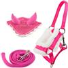 Hobby Horse Land Hobby Horse - Set di accessori per cavezza con cordino e berretto anti-insetti, colore: rosa per attività di Hobby Horsing.