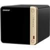 QNAP TS-464-8G-US NAS desktop ad alte prestazioni a 4 alloggiamenti con processore Intel Celeron Quad-core, slot M.2 PCIe e doppia connettività di rete 2,5GbE (2,5G/1G/100M) (senza disco)