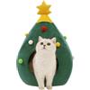 Generic Cuccia per gatti per albero di Natale - Cuccia per gatti da interni, portatile per animali domestici | Casa di Natale per cani e gatti di piccola taglia, accogliente letto per gatti con design
