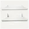 MOSCHITELLA Coppia di maniglie universali per porta a soffietto in PVC. Disponibile in 3 colori (Bianco)