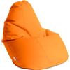 Avalon Puff Poltrona Sacco Grande Bag L Mamba 80x80x125cm - 300 Litri Made in Italy in Finta pelle Imbottito per Ambiente Interno ed Esterno Colore Giallo ocra