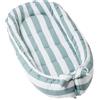 molis & co molis&co. Nido per bebè 90 x 50 cm. Riduttore per culla o Co-sleeping Nest per neonati. Cotone. Lettino portatile o da viaggio per neonati. PopCorn Stripes. OEKO-TEX 100.