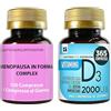 LABOTTEGADEGLIINTEGRATORI Set di Integratori Menopausa 100 Compresse e Vitamina D 365 Compresse | Kudzu e Trifoglio Rosso Ricchi in Isoflavoni | Metabolismo, Peso, Rilassamento, Vampate | Ossa e Sistema Immunitario