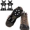 YQBFTC Ramponi per Scarponi,Ramponcini da Ghiaccio Antiscivolo,Neve Ghiaccio Ramponi Tacchetti Spikes per Scarponi da Alpinismo,Scarpe per Ghiaccio Trazione e Outdoor Sci in Inverno(M/L/XL)