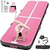 FBSPORT Air Tumbling Track Ginnastica Artistica 20cm di altezza Tappetino da Ginnastica Gonfiabile, 5m Air Tumbling Tappetino Tappeto Ginnastica Artistica da casa con Pompa per All'aperto, Yoga