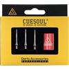 CUESOUL Titanium Grooved Conversion Darts Point, Realizzata con scanalature Profonde per Una Presa ottimale delle Dita, Confezione da 3 Pezzi.