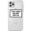 CrazyLemon Custodia per iPhone 12 PRO Max, Stile Semplice Creativo Divertente Frase di personalità Etichetta dell'umore Leggero Anti Giallo Morbido TPU Cover Posteriore Antiurto in Silicone - 15