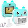 Namolit Linda CAMERA Polaroid para niños, fotocamera digitale per niños con enfocque automaticde de 24 MP, FOTOCAMERA con impresión Polaroid para niños de 2.4 flegadas, gran regalo para niños de 3 a