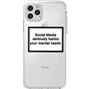 CrazyLemon Custodia per iPhone 12 Pro Max, Stile semplice Creativo Divertente Frase di personalità Etichetta dell'umore Leggero Anti Giallo Morbido TPU Cover posteriore antiurto in silicone - 11