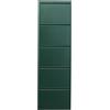 KARE Scarpiera design Caruso 5 verde, in acciaio, 5 scomparti ribaltabili, spazio per 10 paia di scarpe, sottile, salvaspazio, scarpiera, scarpiera, corridoio, pavimento 170 x 50 x 15 cm (h/p/p)