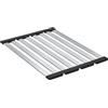 GROHE Griglia Scolapiatti pieghevole grande, 490 x 348 mm, acciaio inossidabile, lavabile in lavastoviglie, Acciaio Inox, 40854SD0