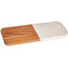 SAN IGNACIO Tagliere legno e marmo bianco 38 cm collezione KINVARA