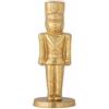 Bloomingville Vernon - Portacandele a forma di schiaccianoci in oro in metallo, altezza: 18 cm, diametro: 7 cm