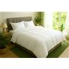 blanrêve - Piumino Caldo di Raso a Righe, 400 g/m², 240 x 220 cm, in Microfibra, Colore: Bianco, 240 x 220