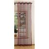 Gardinenbox - Tenda a rete con occhielli, tinta unita, trasparente, 1 pezzo, 245 x 140 cm, 203522, in poliestere, 245 x 140 cm, colore: Bordeaux