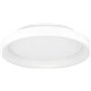 Eglo Loretello Plafoniera a LED, triangolare, lampada da ufficio, dimmerabile con telecomando, metallo e plastica, bianca, luce bianca calda e fredda, diametro 35 cm