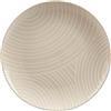 GENEVIEVE LETHU 536138 Piatto piano in arenaria beige Ø 27 cm - Collezione MURMURE Graphic - Piatto con decoro in rilievo