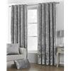 Riva Home Riva Paoletti Verona Ringtop Occhielli Tende (Coppia) - Argento - Vellutato - Crushed Velvet di Sguardo 100% Poliestere - 168 Centimetri di Larghezza X 183 Centimetri Goccia (66 X 72