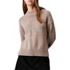 CALVIN KLEIN MAGLIONE GIROCOLLO LOGO A INTARSIO DONNA