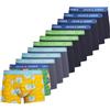 JACK & JONES Jachawaii Trunks 12 Pack Boxer a Pantaloncino, Navy Blazer/Pack:Palace Blue-Splish Splash-Navy Blazer-Navy Blazer-Navy Blazer-Navy Blazer-Vint, M Uomo