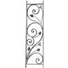 IAM DESIGN Elemento decorativo 1000 x 275 mm, in ferro forgiato, adatto per ringhiere per scale in ferro battuto