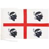 AZ FLAG Bandiera Sardegna 45x30 cm - Bandierina Sarda - Italia 30 x 45 cm Cordicelle