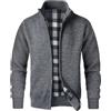 OlyljpinZ Cardigan da Uomo Lavorato a Maglia Maglione Foderato in Pile Giacca in Maglia a Maniche Lunghe Addensato Autunno e Inverno Sweater Caldo Classico Felpa Casual Cappotti Cappotto