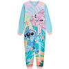 Disney Stitch and Angel Tutina per bambini All in One Pigiama per ragazze in pile Pjs Nightwear, Blu, 11-12 Years