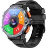 Generico XJC 4G LTE GPS Android 8.1 SIM 999PG Smart watch 16/64GB Memoria Google Play Monitor della frequenza cardiaca Dual Cameras Satellite Nevigazione Smartwatch (Nero, RAM 4GB ROM 64GB)