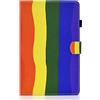 WINSKY Custodia per Samsung Galaxy Tab A 10.5 2018 SM-T590/T595, Galaxy Tab A 10.5 PU Leather Folio Case, Portafoglio con Silicone Interno Case e Porta Carte(Auto Wake/Sleep)
