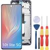 SiuVorZhi Display LCD compatibile con Xiaomi Mi 10T Lite 5G Display LCD Touch Screen Assembly Riparazione parti di ricambio con strumenti (blu).