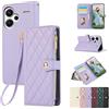 Vaitasy Custodia per Xiaomi Redmi Note 13 Pro Plus 5G Pelle PU Cerniera Custodia a Portafoglio per Redmi Note 13 Pro Plus 5G Custodia con Magnetica Flip Stand Case Cover Viola