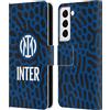 Head Case Designs Licenza Ufficiale Inter Milan Astratto 2 Modelli Custodia Cover in Pelle a Portafoglio Compatibile con Samsung Galaxy S22 5G