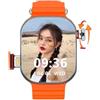 XINDADA New CDS9 Ultra Android Smart Watch New S9 Ultra 4G Network SIM Card Amoled GPS WiFi Gooogle Play Store Health Monitoring Men Women (4+64gb,Orange)