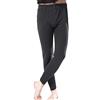 YOUCAI Calzamaglia Termica Biancheria da Uomo Foderato in Pile Inverno Caldo Pantaloni Termici Intimo Leggings Velluto Spesso Taglie Forti Nero 6XL
