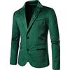 CUTeFiorino Tuta da uomo in pelle scamosciata, slim fit, vintage, per il tempo libero, 1 bottone, giacca da lavoro con tasche, giacca da lavoro Gentleman, stile vintage anni '70, stile cowboy, smoking