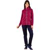 Leo Corsetteria Tuta donna invernale felpata calda per signora con zip cerniera tasche e pantaloni lunghi F.lli Campagnolo Tg.XL (52/54) Ciclamino 8Q76132