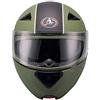 AL Helmets - CASCO MODULARE AL HELMETS MOD. 105 COLORE VERDE OPACO MISURA XL - DOPPIA VISIERA
