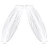 GORGECRAFT 2 pz Maniche A Sbuffo in Tulle Rimovibili Bianche in Poliestere da Sposa Maniche Lunghe Staccabili in Pizzo Applique Accessorio per Costume per Abito da Sposa Ballo Serale Festa 60 x 21cm