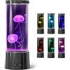 FBSPORT Lampara Medusa Jellyfish Aquarium Lamp 17 Cambios de Color Casa Decoración Control Remoto Alimentado por Batería/USB para Niños Adultos Regalo de Cumpleaños