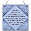 CARISPIBET I veri amici | segni decorativi targhe decorative decorazione per la casa gratitudine decorazioni per la casa grazie regalo compleanno 20 x 20 cm