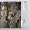 ASDCXZ Tenda da doccia in marmo, 180 x 180 cm, moderna, leggera, di lusso, colore nero, grigio, oro, in marmo, lavabile, in poliestere, impermeabile, per vasca da bagno con 12 tende da doccia Hake