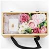 Générique Cofanetto regalo con candela profumata con fiore di sapone profumato, regalo da donna, personalizzato, compleanno, festa della mamma, San Valentino