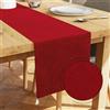 Encasa XO Runner Tavola Velluto Goffrato, Elegante 13x59