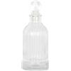 Magic Season Bottiglia di vetro decorativa - 207 ml Bottiglia rotonda a strisce verticali (1 set w/tappo di vetro)