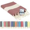 Flora Furora furora HOLIDAY Telo Mare Grande, cotone 100x200 cm | Telo Spiaggia antisabbia | Asciugamano Mare Fouta, frange e angoli - Pareo Donna Uomo Ragazzi | Pic Nic Beach Towel Coperta, lungo leggero
