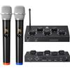 voijump Sistema microfonico wireless, microfono karaoke UHF, microfono wireless per karaoke, matrimonio, roadshow, conferenza, festa, set karaoke completo con microfono wireless