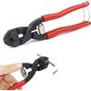 FSWWSF Mini Tagliabulloni 205 mm in Acciaio Cr-V Tagliacavi a Molla con Impugnatura Morbida Antiscivolo per Catene Recinzioni Metalliche Rete per Pollaio e Altro