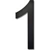 Ywonoby Numero civico esterno- 200mm -grande numero civico esterno galleggiante 3D moderno - resistente alle intemperie e facile da installare - realizzato in acrilico di alta qualità, numero nero(1)